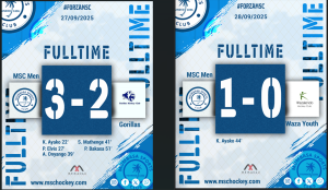 Scores of MSC vs Gorilla HC and Wazalendo Youth